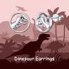 Dinosaur Earrings 925 Sterling Silver Hypoallergenic Dino T-Rex Stud Earrings