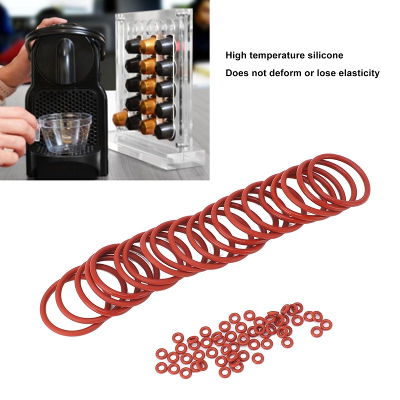 120pcs Coffee Machine O Ring High Temperature Resistance Waterproof Silicone