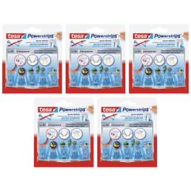tesa Powerstrips Deco Hooks Removable for Light Items 5 Packs