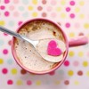 HISSF Heart Shaped Spoons, 18/10 Stainless Steel Spoon Set 4