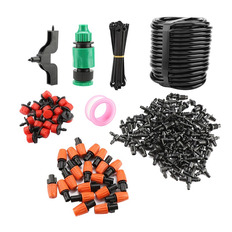 15m Hose Drip Irrigation System Kit Self Watering Garden Hose