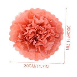 Alipis 12pc Rose Paper Flower Ball Decorations Hanging Paper Honeycomb Balls for Background Layout Adornments