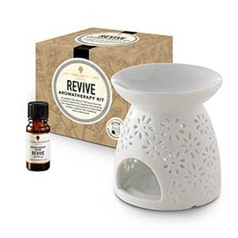 Amphora Aromatics Revive Aromatherapy Kit - with Style 3 traditional burner.