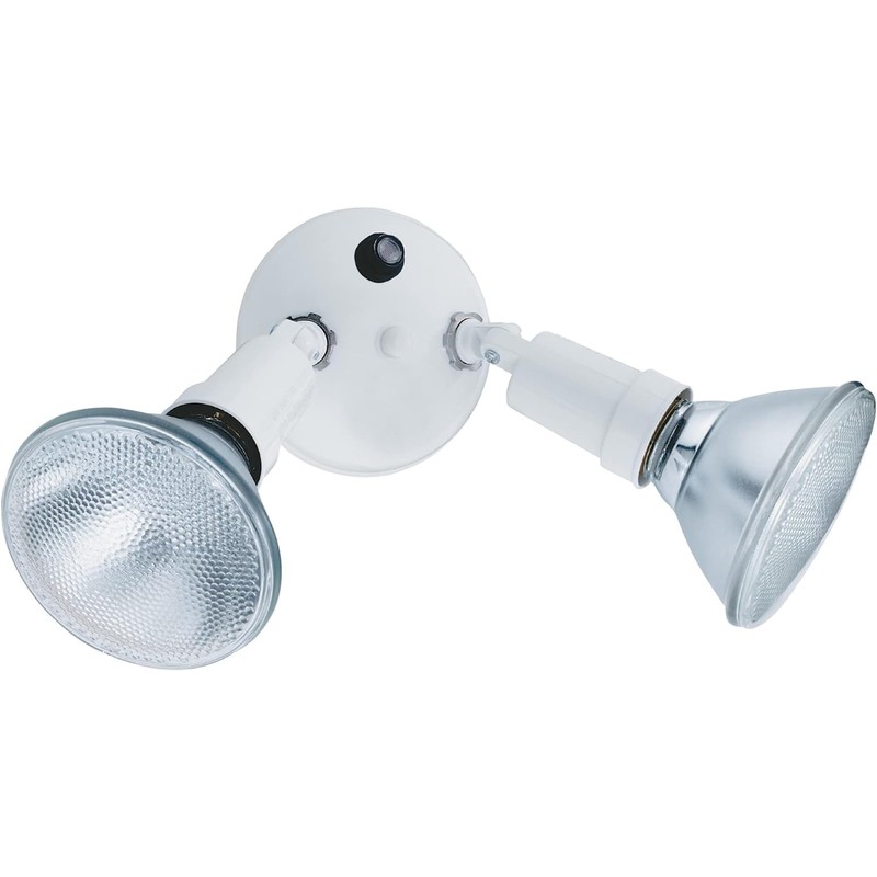 Lithonia Lighting Adjustable Dusk Dawn Security Light, Twin Par Outdoor