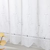 Delien Voile Bistro Curtains for Kitchen, Transparent Panel Curtain, Country