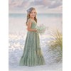 LalaMira Flower Girl Dress Lace Boho Toddler Dresses Ruffle Girl