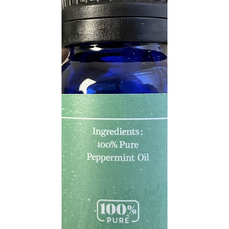 Essential Oil (Double Bottle of 1 oz, Peppermint)