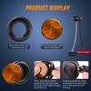 Nilight 10 PCS Round Side Marker Clearance Light 4 LED