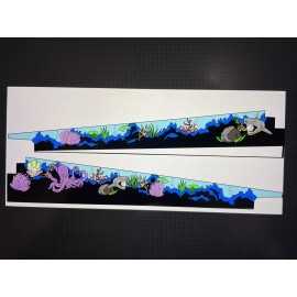 Bally Atlantis Pinball Machine Inside Art Blades Mod 1989 Decals