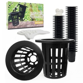 100 Pack 2" Heavy Duty Net Pots for Hydroponics & Aquaponics