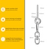 Poprkdre (Set of 2 Ceiling Hooks for Hanging Chair Hanging,