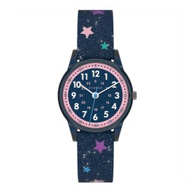 Cander Berlin MNA 4030 Q Children's Wrist Watch for Girls 3 ATM Waterproof Learning Watch Analogue Glitter Learning Watch Stars Children Replacement Part, blue, Strap.