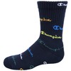 Champion unisex child Champion Kids' 6-pack Crew Socks, Crew Multi