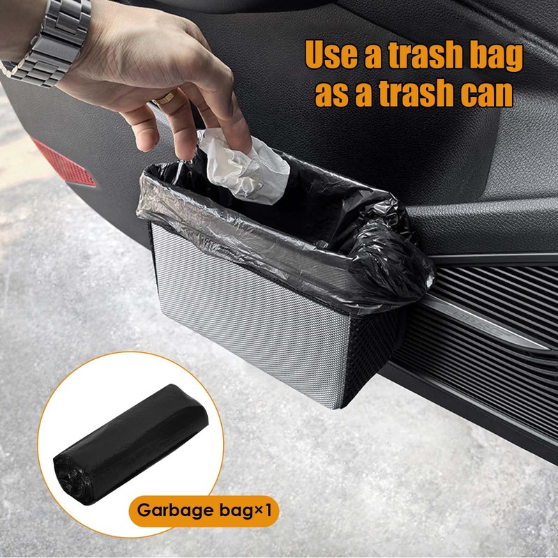 DEARBAG Car Dustbin Small, Foldable Car Side Door Bin, Waterproof,