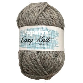 Super Chunky Tweed with Wool 150g Ball Easy Knit Papatya Knitting/Crochet Yarn (J2150 Light Grey Tweed)
