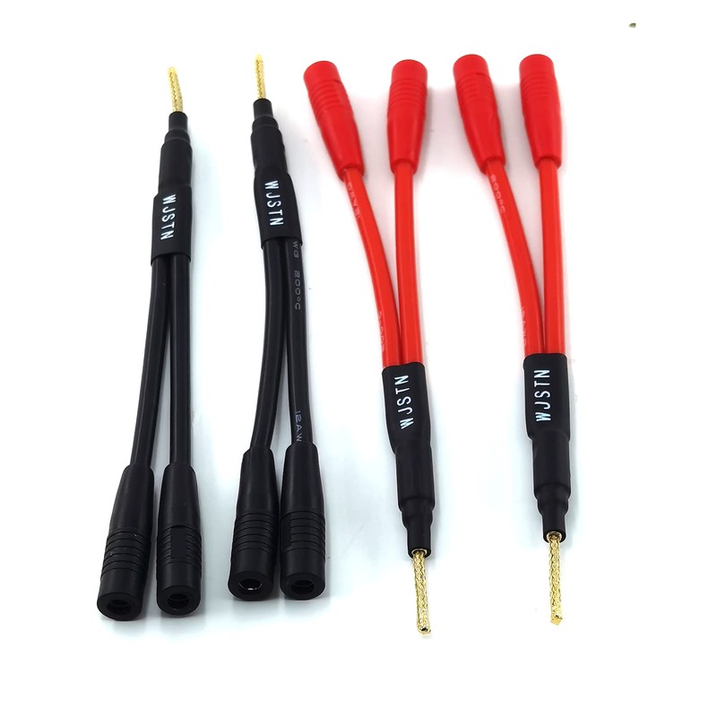 WJSTN Banana Plug Cable Braided Wire Banana Plug Splitter 1