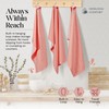 HEIRLOOM COMFORT Orange Honeycomb Kitchen Towels 3 Pack, 16x26 Inch,