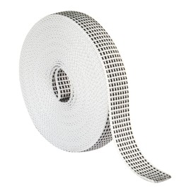 Amig - Roller Shade Picker Tape | Replacement Rope for Soft and Rigid Touch Blind Reel | Resists UV and Abrasion | Black Pints | Measures 18mm x 6m