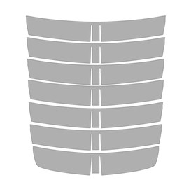 Vicrez Paint Protection PPF Pre-Cut Hood, Center vpp695 Compatible With Ford Mustang Shelby GT500 2020-2022