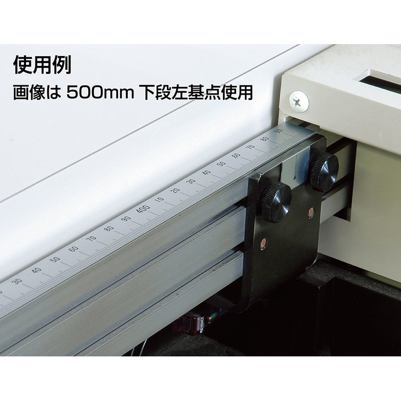 シンワ測定(Shinwa Sokutei) マシンスケール 下段左基点目盛 穴無し 300mm 14150