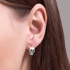 2 Pairs Skull Ear Piercing Men's Earrings Skull Stud Earrings