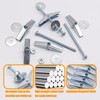 weideer 92Pcs Toggle Bolts 3/16" Heavy Duty Drywall Anchors and