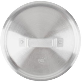 Soro Essentials- 12 qt. Aluminum Stock Pot Lid 10-5/8" Diameter x 1-19/64" Height 2 mm Thickness- Cooking Stock Pot Cover for Soup Stew Pot Simmering Pot Stock Pot Lid for Home Restaurant