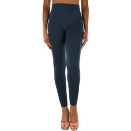 ToBeInStyle Women's Poly Blend Full Length Leggings - Char - One Size Regular Charcoal