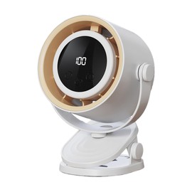 Bladeless Desk Fan | Portable Table Fan - Cooling USB Portable Bladeless Tool with Ambience Night Light Clip on for Home Bedroom Desktop Dormitory Kitchen