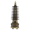 Alloy WenChang Tower Model for Bedroom Home, Vintage Chinese Tower