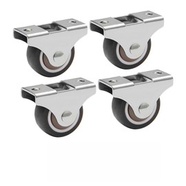 Caster Furniture Casters, Small, Directional Movable Caster for Furniture, 4 Pieces, Wheel Diameter 1.0 inches (25 mm)