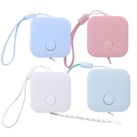 Cinta Métrica Retráctil de 150cm 60 inch 4 Piezas, Se Puede Utilizar para Medir el Cuerpo, Coser, Hacer Manualidades (4 colores)