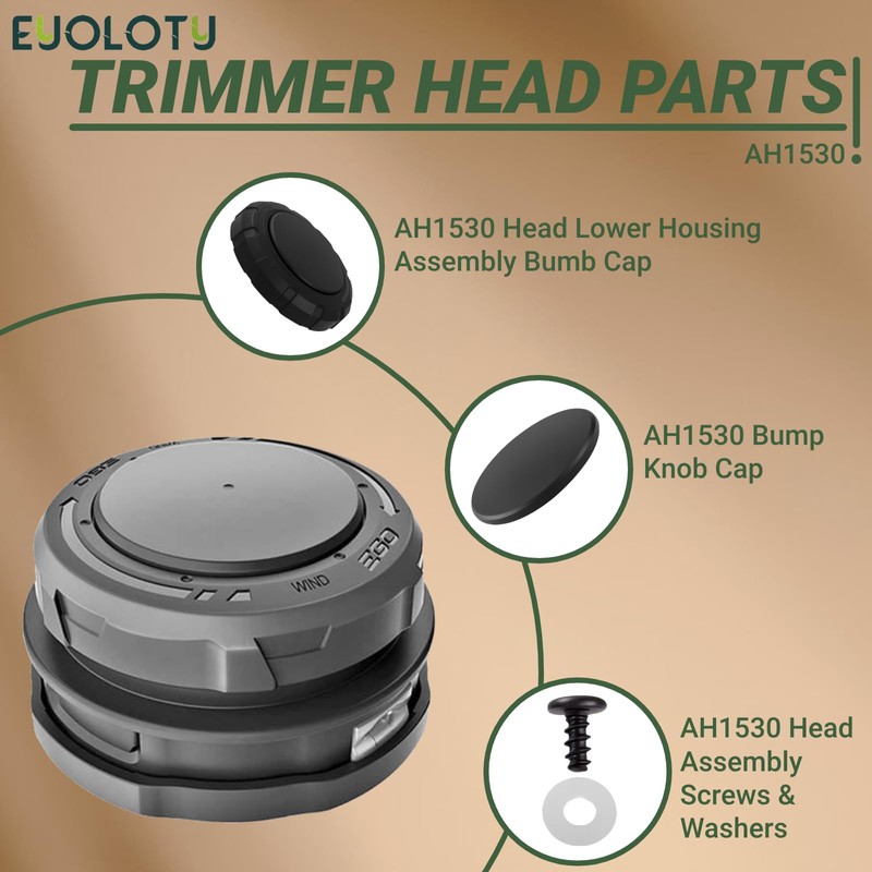 Eyoloty AH1530 Trimmer Spool Head Bump Knob Cap Compatible with