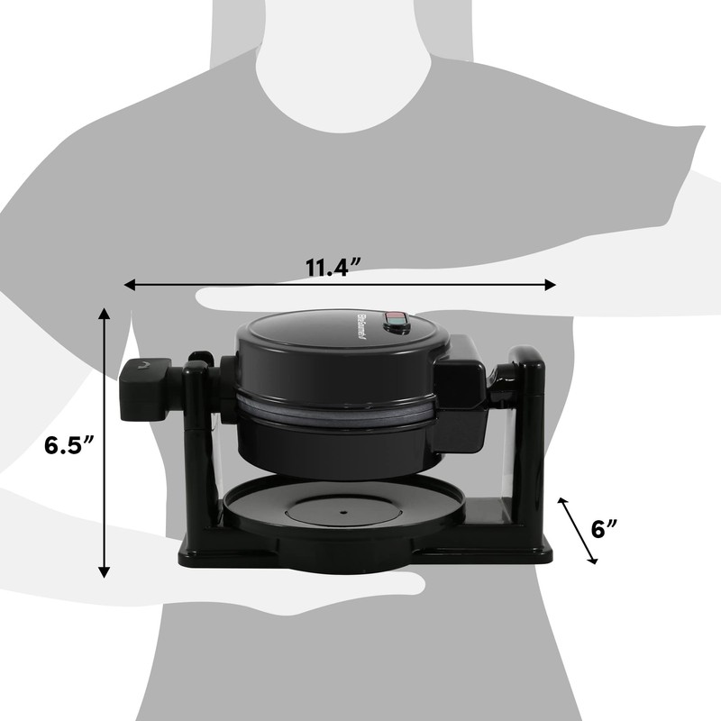 Elite Gourmet EWM460 Nonstick Rotating Flip Belgian Waffle Maker, 1.25-Inch