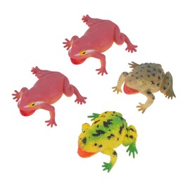 Kisangel 4pcs for Boys and Girls Interactive Squeeze Frog for Toddlers for Adults Fun Educational