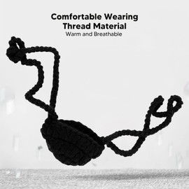 Nose Protection Thread Nose Warmer Nose Protection Nose Warmer Breathable Comfortable Nose Protection for Instrument Play Dust Anti Pollen (Black)