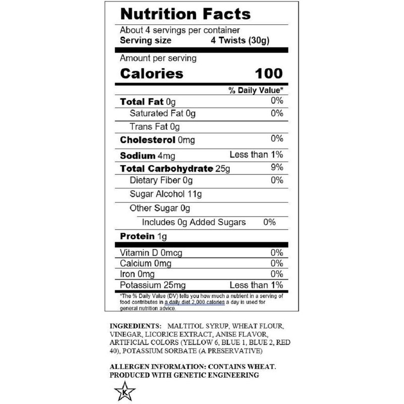 Red Vines Sugar Free Black Licorice, Soft & Chewy Candy