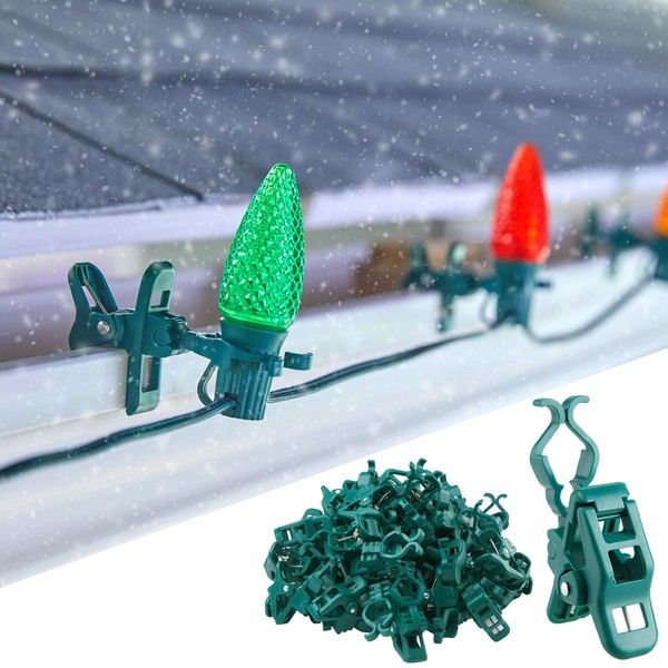 Minetom C7 C9 Christmas Light Clips Outdoor, 50 Count Universal