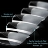 TOMICCA Pack of 240 Artificial Nail Tips, Ultra Short Squoval