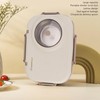 Stainless Steel Lunch Box with Soup Bowl Spoon Chopsticks Beige