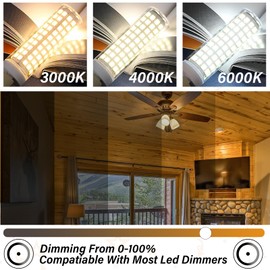 DUMILOO E12 60W LED Candelabra Bulbs Replacement C7,Dimmable,3000K Warm White,600 Lumen T6 E12 120V 6W LED Chandelier Light Bulbs for Ceiling Fan Pendant Lighting Salt Lamp,6 Pack
