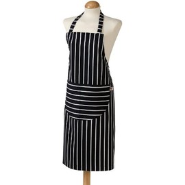 Butchers Stripe Navy Standard Apron, 68 x 87 cm