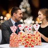 Totelux Valentines Cellophane Goodie Bags Clear Plastic Bags Heart Lips