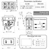 HY60D Rocker Switch RET-EXT 4-Pin 20A 125V (ON-Off-ON) - Compatible