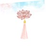 CAXUSD 2pcs Creative Lotus Metal Bookmarks Tassel Decor of Hollowed-Out