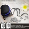 Aswitnove 8mm Hematite Rosary Beads Catholic for Men, Obsidian Rosary