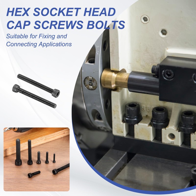 PATIKIL 10 Pcs M5 x 45 mm Hex Socket Head