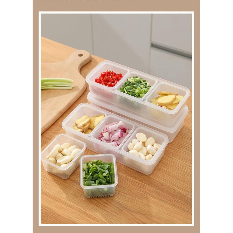 Frisence Food Fridge Storage Container Vegetable Colander Small Refrigerator Storage