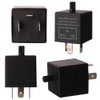 Gebildet 2 pieces 12V 3 Pin Electronic LED Flasher Relay