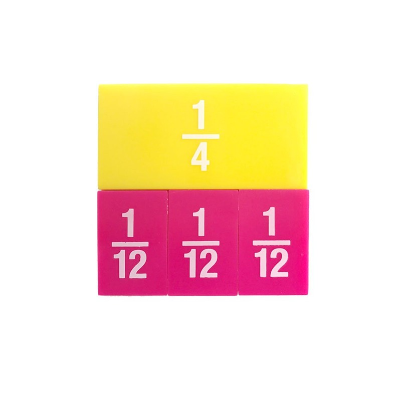 EAI Education Fraction Tiles with Tray: Set of 51
